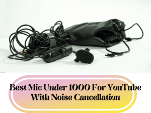 Best Mic Under 1000 For YouTube With Noise Cancellation