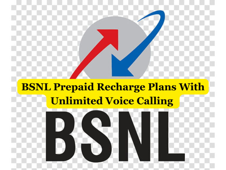 BSNL Prepaid Recharge Plans With Unlimited Voice Calling